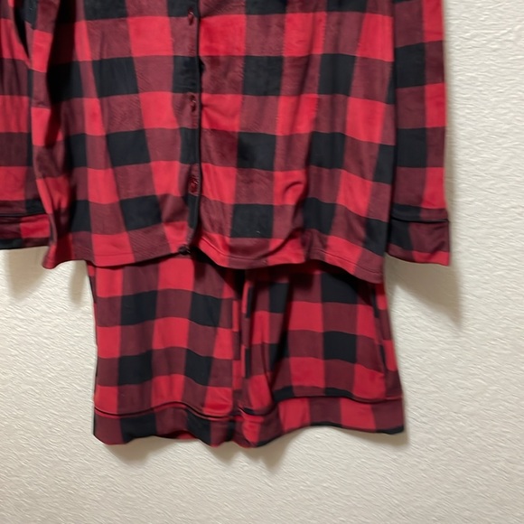 Joyspun Women's Black & Red Buffalo Print Pajamas. Very Good Condition. Size L. - Picture 3 of 14